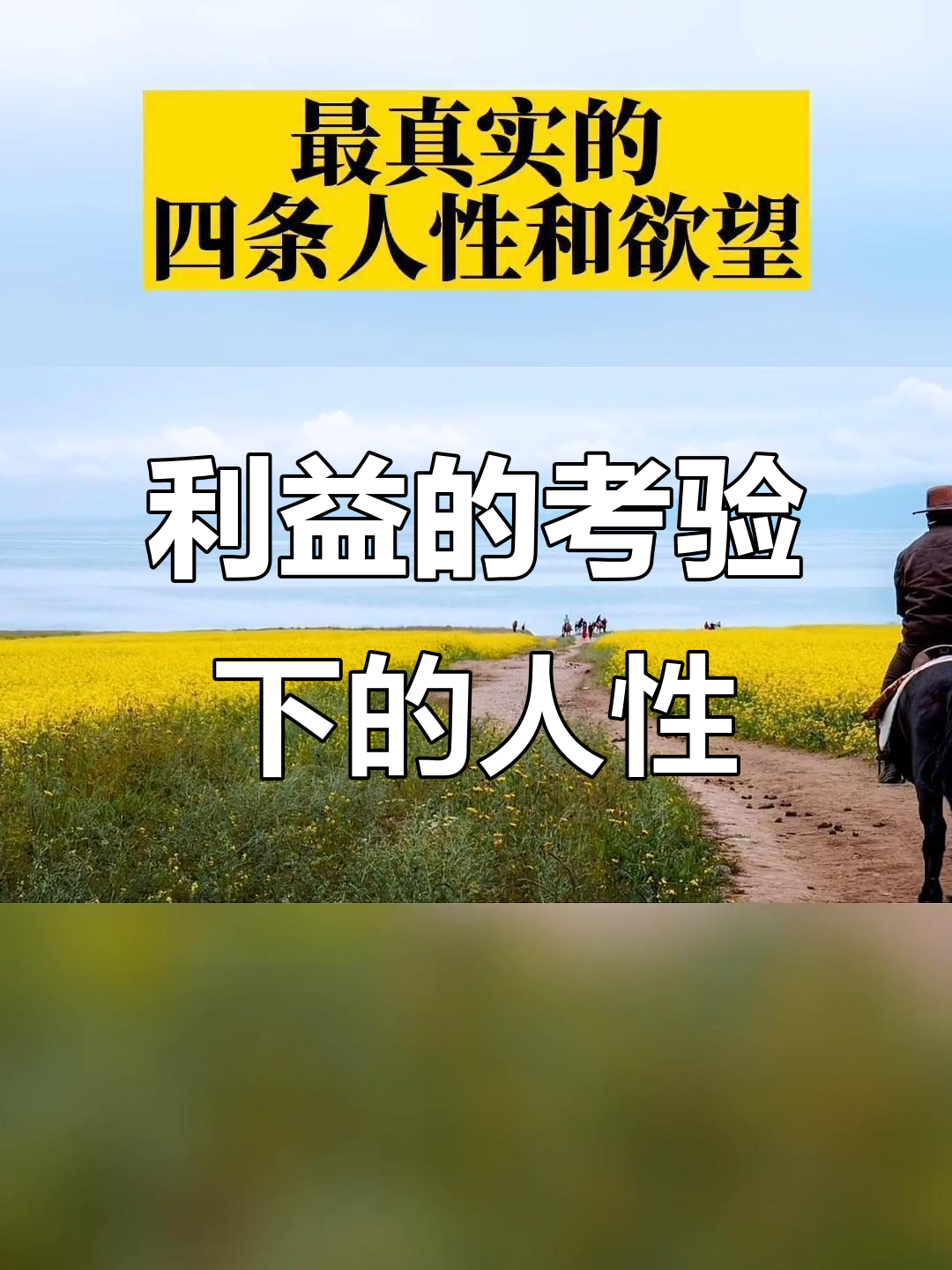 与真实的人性相遇