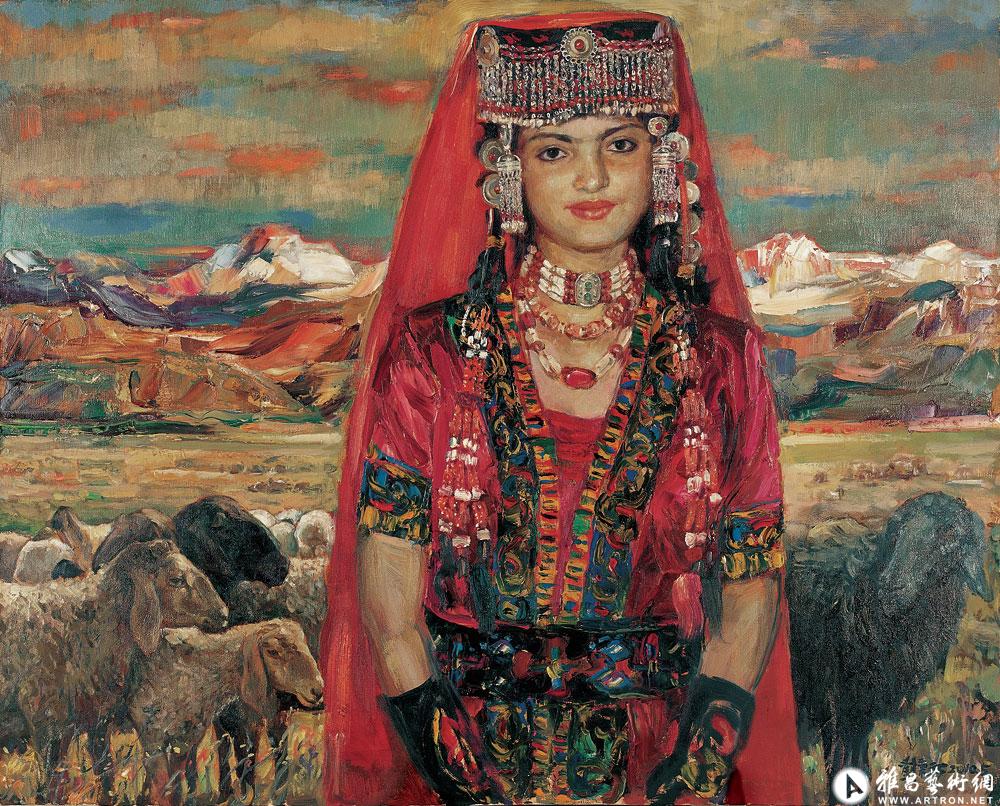从新疆西藏美术作品展上看靳尚谊的《塔吉克新娘》