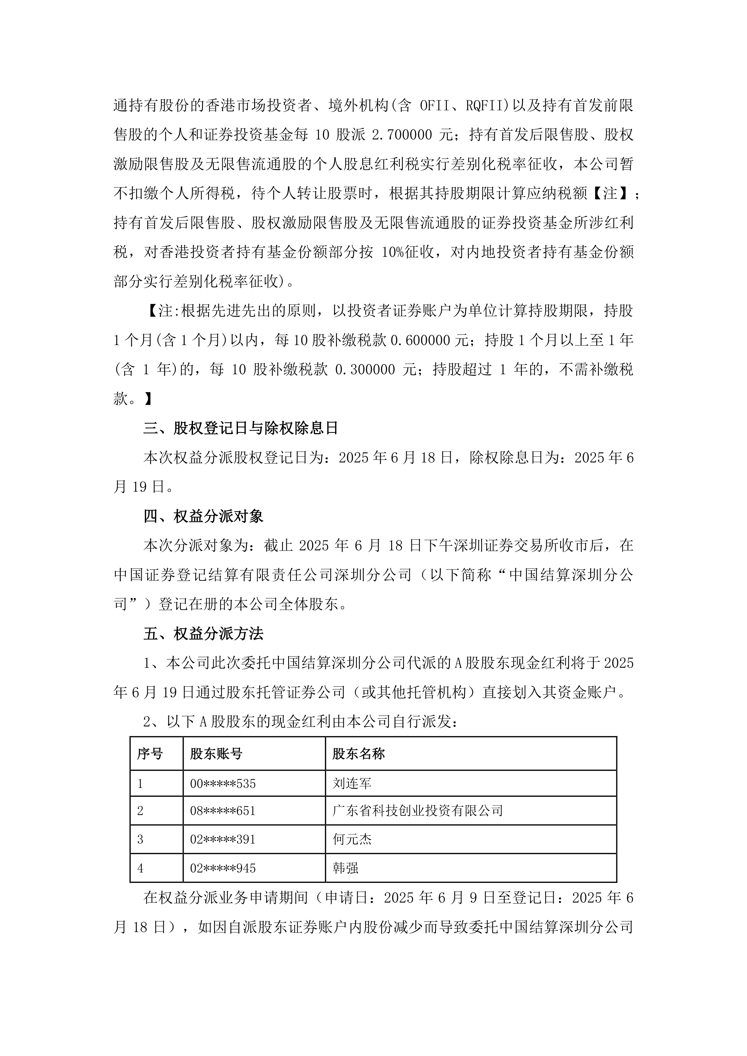 北漠股份2024年年度权益分派实施方案为：每10股派0.2元送红股1.862398股