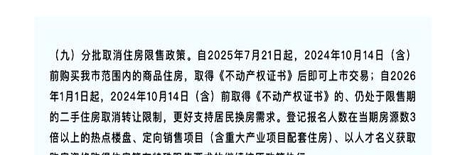 取消限售、发购房补贴 多地出台楼市新政