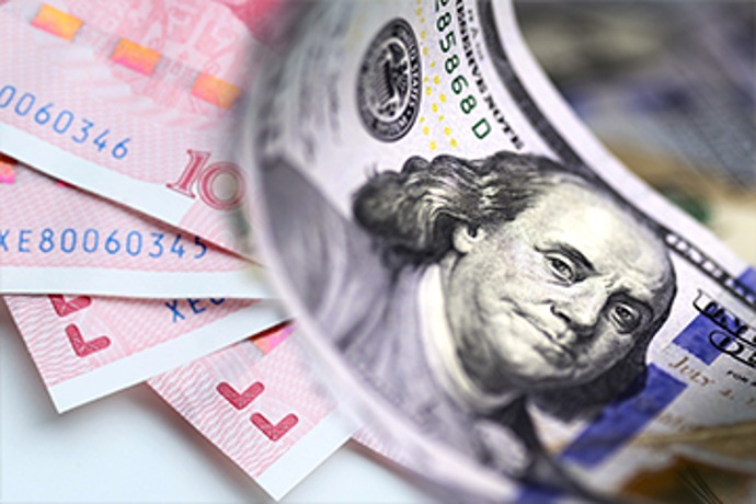 人民币兑美元中间价报7.1072 下调42点