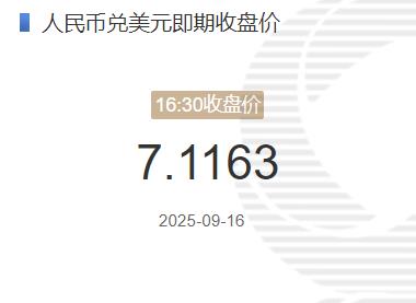 人民币兑美元中间价报7.1057 调升49点