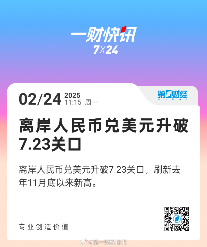 在岸人民币兑美元收盘报7.1133 上涨15点