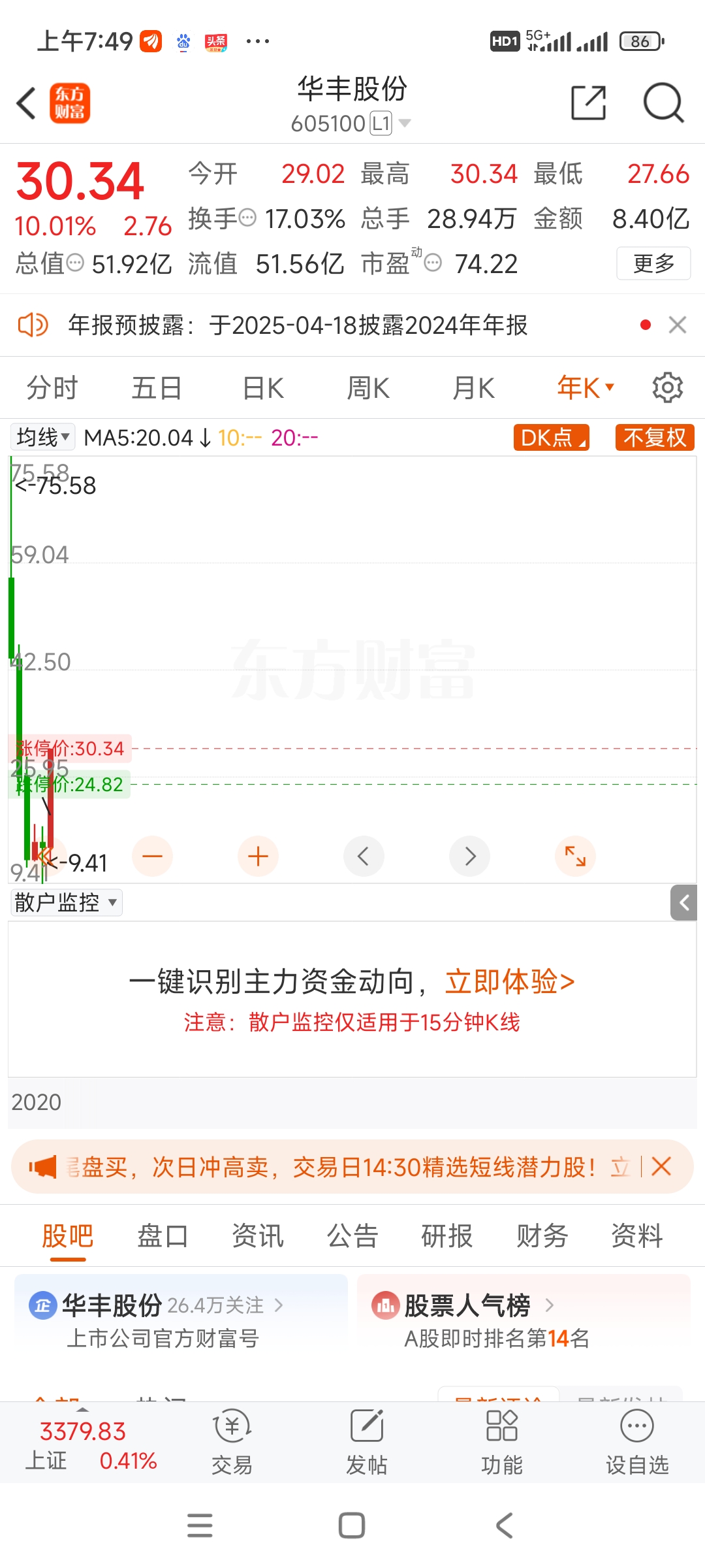 华峰测控(688200.SH)：控股股东芯华控股拟减持不超2.00%股份