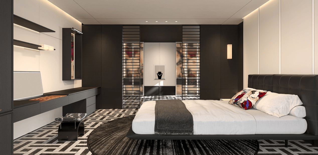 我乐家居获得外观设计专利授权：“柜门（繁花-3)”