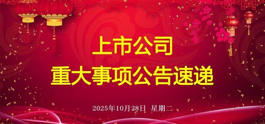 新三板重要公告汇总（2025年10月28日）