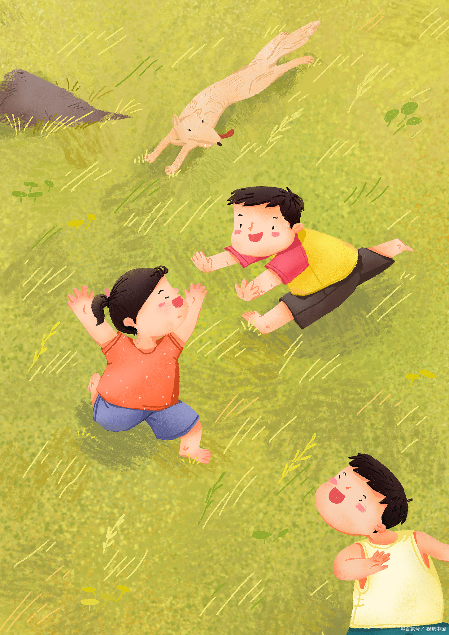 孩童嬉戏：最喜小儿“无赖”