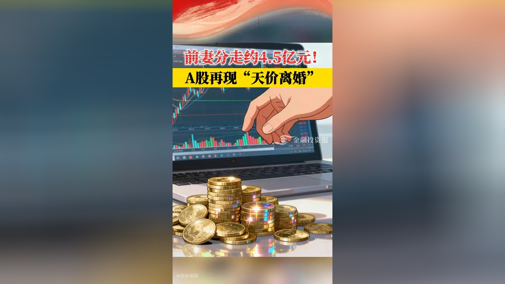 分手费4.46亿元，A股再现“天价离婚”